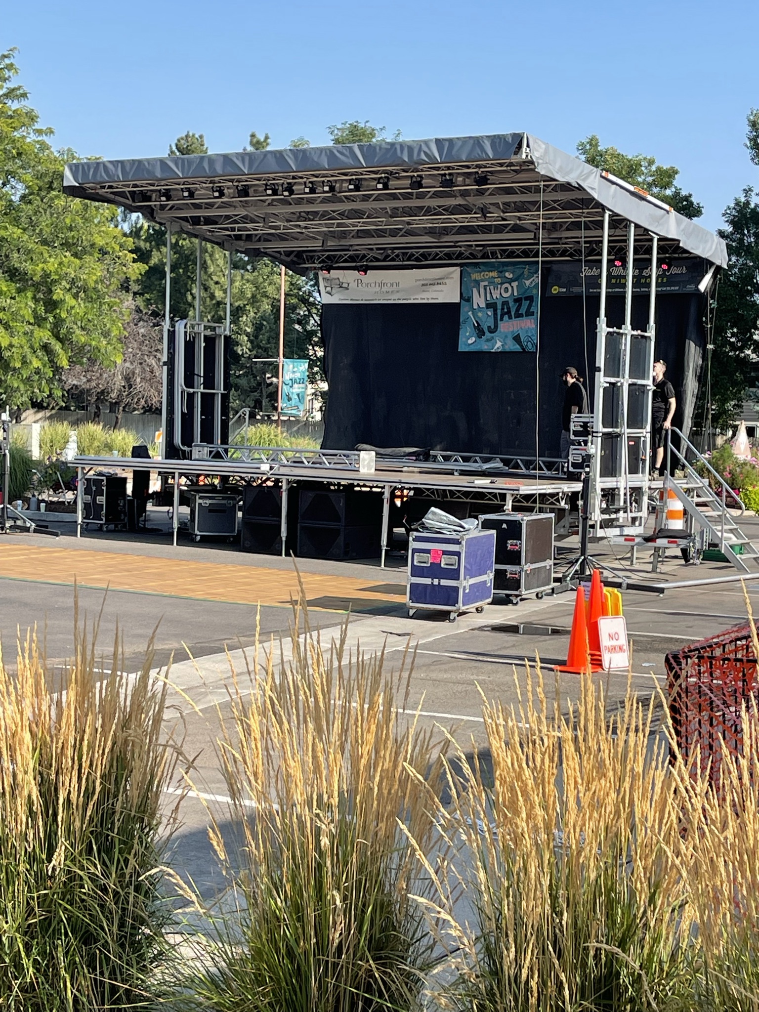 2021 Jazz Festival Photo Stage Setup