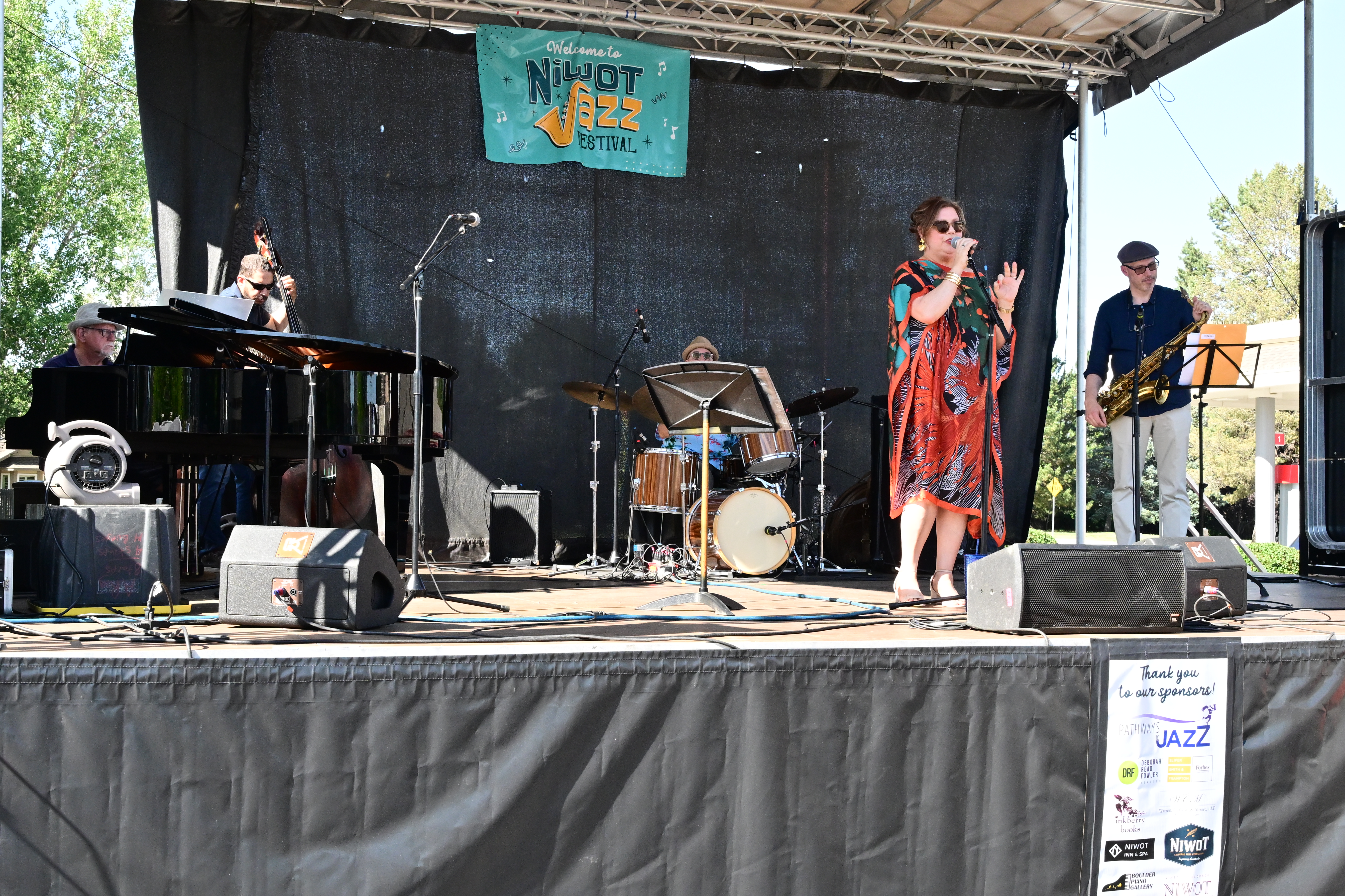 East Coast Jazz Vocalist Angela Bingham at the Niwot 2025 Jazz Festival