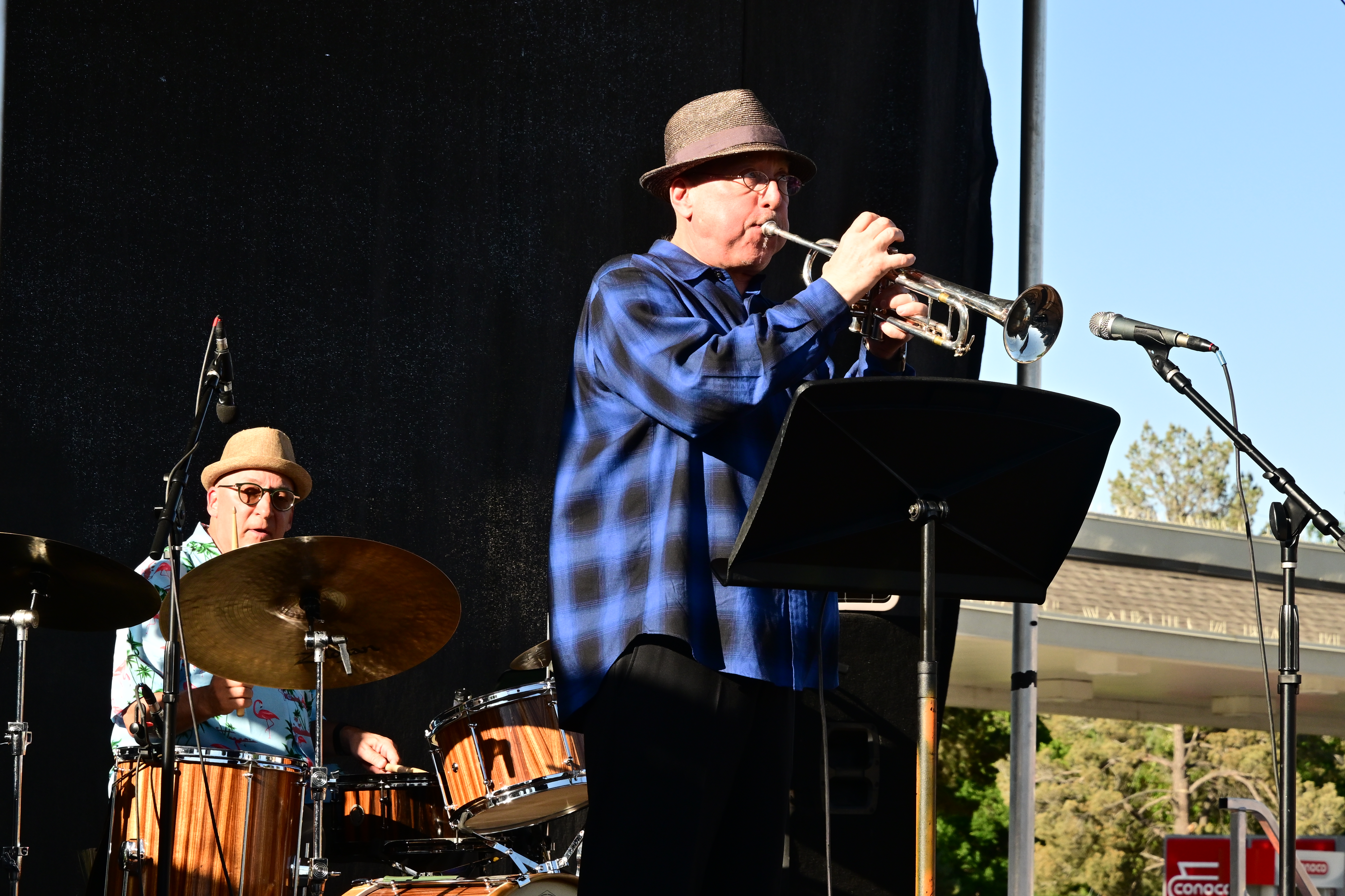 Grammy Award Winning Trumpeter Brian Lynch playing the Trumpet at the Niwot 2025 Jazz Festival